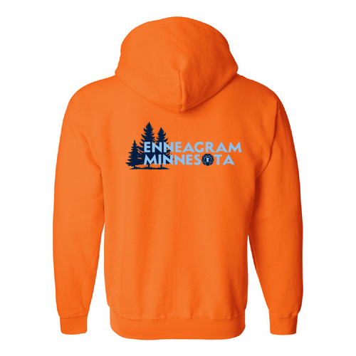 Gildan Full Zip Hooded Sweatshirt -- Safety Orange