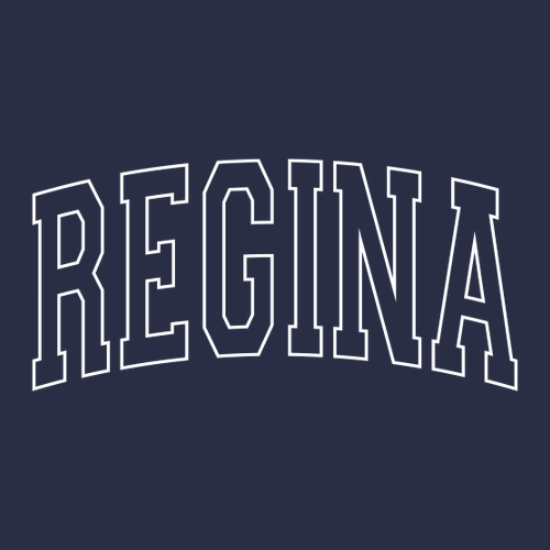Regina Tonal Arch with Wrist District V.I.T. Heavyweight Fleece Hoodie -- Navy Blue