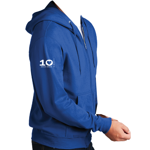 Port and Company Classic Full Zip Hooded Sweatshirt -- Royal