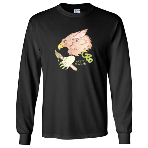 Gildan Ultra Cotton Longsleeve Basic T-Shirt -- Black