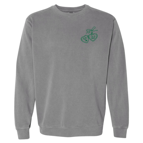 Comfort Colors Unisex Garment-Dyed Crewneck Sweatshirt -- Grey