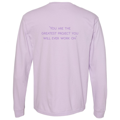 Comfort Colors Unisex Garment-Dyed Heavyweight Long Sleeve T-Shirt -- Orchid