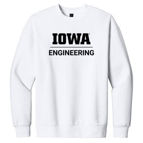 District V.I.T. Heavyweight Fleece Crew -- White