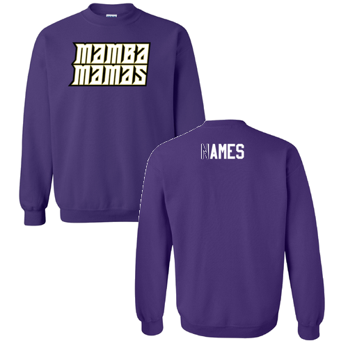 Mamba Mamas Gildan Heavy Blend Crew Neck Sweatshirt -- Purple
