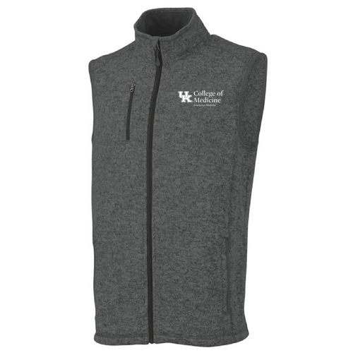 Charles River Mens Pacific Heathered Vest -- Charcoal Heather