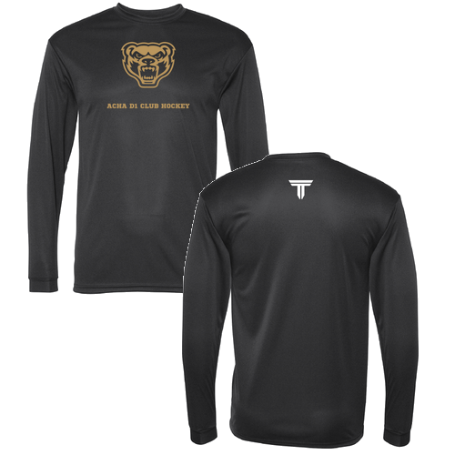 Sport-Tek PosiCharge RacerMesh Long Sleeve Tee -- Black