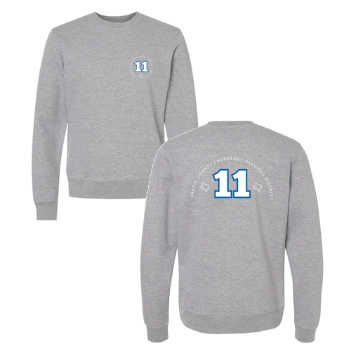 J. America BTB Fleece Crew -- Oxford