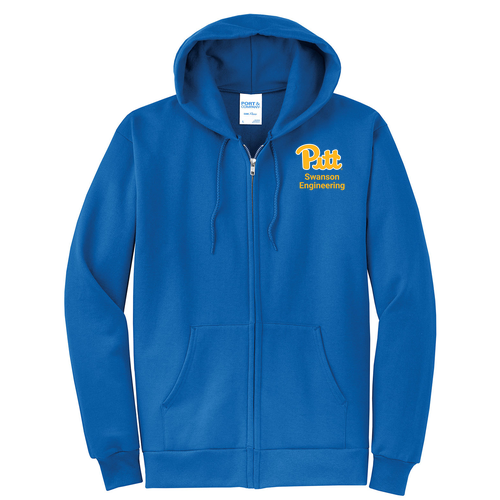 Full Zip Hooded Sweatshirt -- Royal