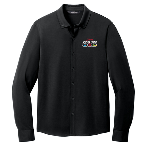 Mercer+Mettle Stretch Jersey Long Sleeve Shirt -- Deep Black