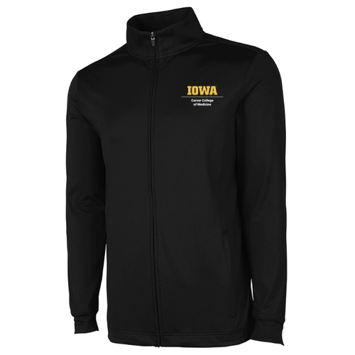 Embroidered Charles River Apparel Men's Nu Fitness Jacket -- Black
