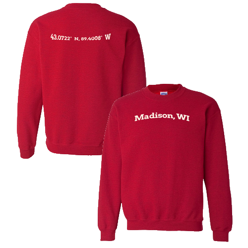 Gildan Heavy Blend Crew Neck Sweatshirt -- Antique Cherry Red