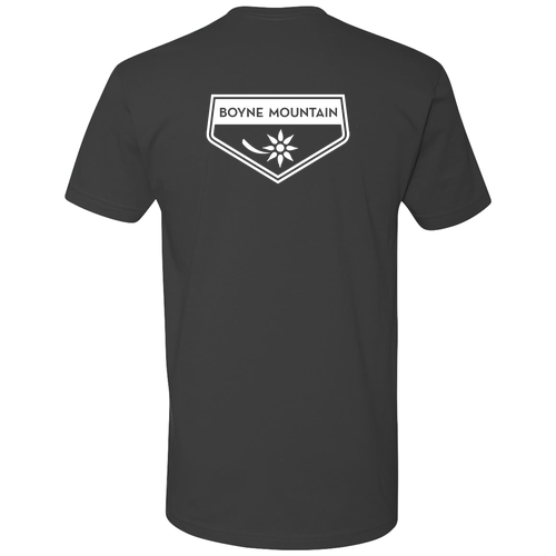 Boyne Mountain Logo 2 White Ink -- Short Sleeve Heavy Metal