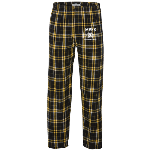 Boxercraft Men's Harley Flannel Pant With Pockets -- Black / Gld Plaid