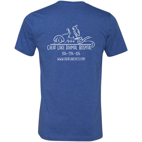 Bella Canvas Unisex Heather CVC T-Shirt -- Heather True Royal