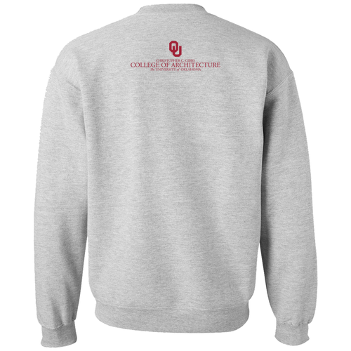 Gildan DryBlend Crew Neck Sweatshirt Cardinal-- Sport Grey