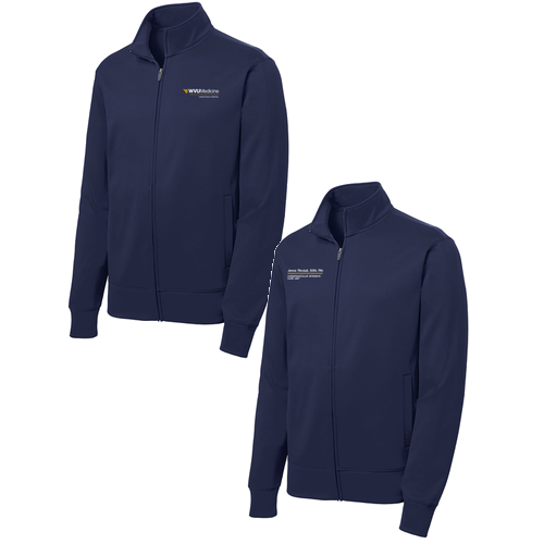 Sport-Tek Sport-Wick Fleece Full-Zip Jacket -- Navy