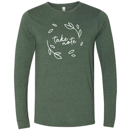 Bella+Canvas Unisex Heather Cvc Long Sleeve Tee- Heathers -- Heather Forest