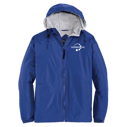 Port Authority Team Jacket -- Royal / Light Oxford