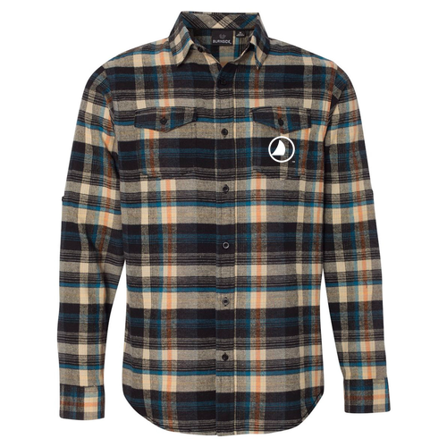 Burnside Yarn Dyed Long Sleeve Flannel Shirt -- Dark Khaki