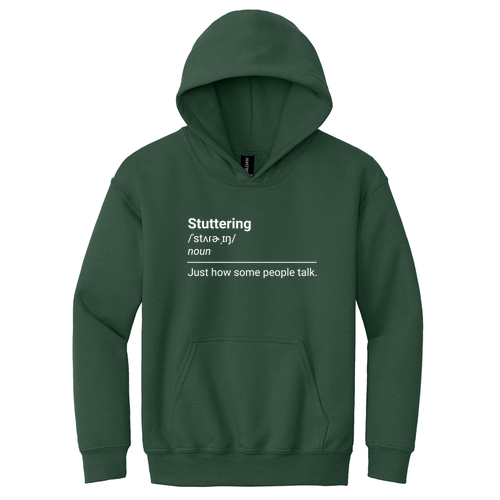 Gildan Heavy Blend Youth Hooded Sweatshirt -- Fan Dark Green