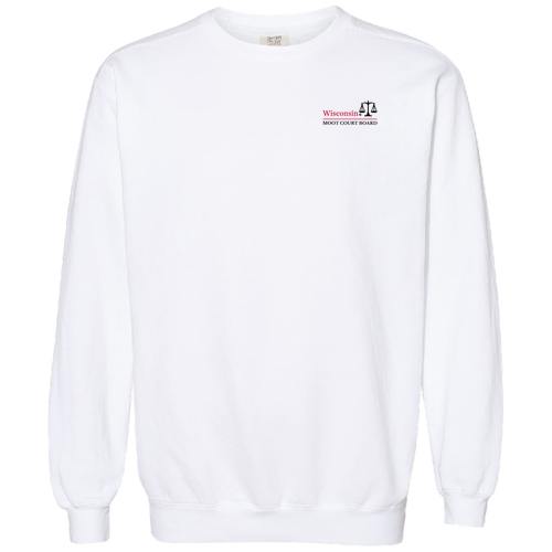 Comfort Colors Unisex Garment-Dyed Crewneck Sweatshirt -- White