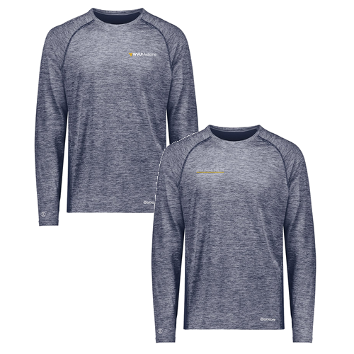 Holloway Electrify Coolcore Long Sleeve T-Shirt -- Navy Heather