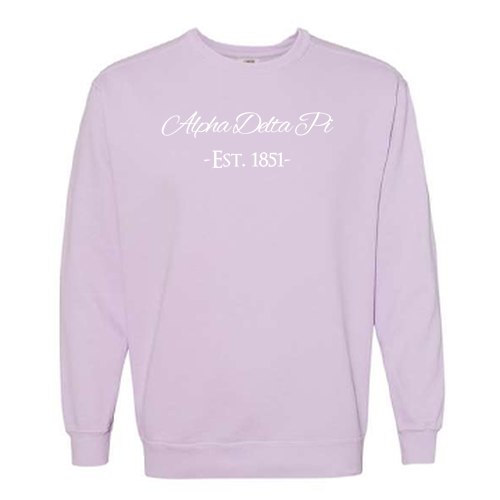 Comfort Colors Unisex Garment-Dyed Crewneck Sweatshirt -- Orchid