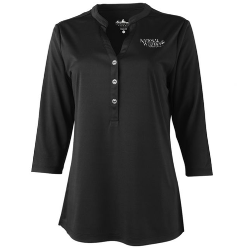 Charles River Womens Windsor Henley -- Black