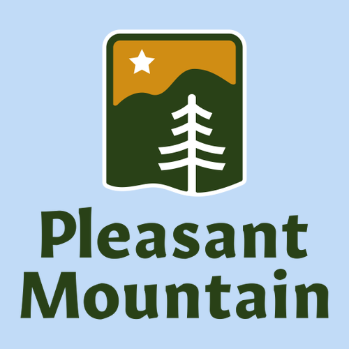Pleasant Mountain Logo 1 Full color -- Short Sleeve Light Blue