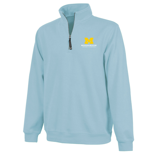 Charles River Soft Crosswind Quarter Zip Sweatshirt -- Aqua