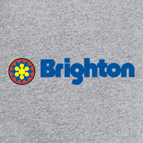 Brighton Logo 2 Full color -- Short Sleeve Heather Grey