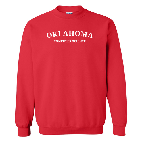 Computer Gildan Heavy Blend Crew Neck Sweatshirt -- Red