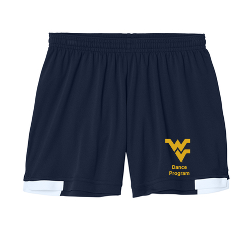 Sport-Tek® Women’s Club 5” Short -- True Navy / White