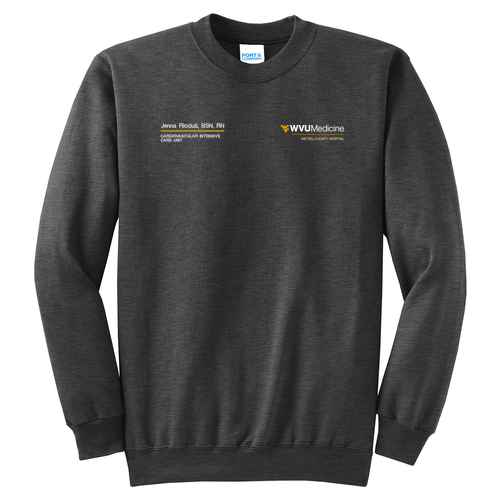 Port and Company Classic Crewneck Sweatshirt -- Dark Heather Grey