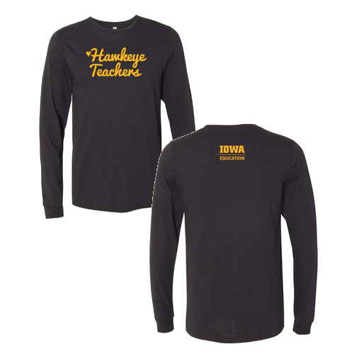 Bella+Canvas Unisex Heather Cvc Long Sleeve Tee- Heathers -- Black Heather