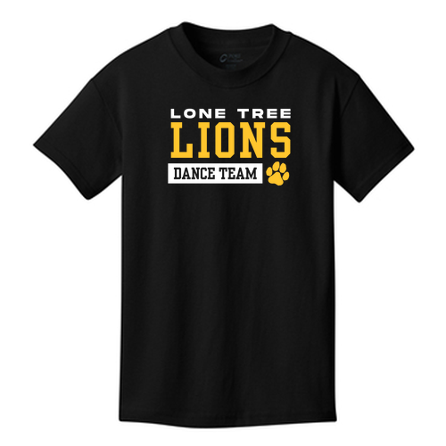 Port and Company Youth 5.4oz T Shirt with Names -- Jet Black