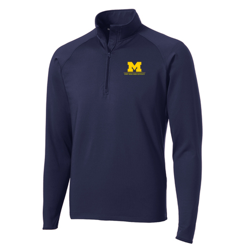 Sport Tek Sport Wick Stretch Half Zip Pullover -- True Navy