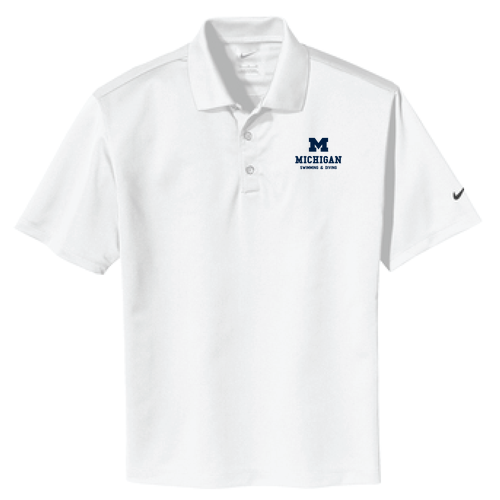 Unisex Nike Golf Tech Basic Dri Fit Polo -- White