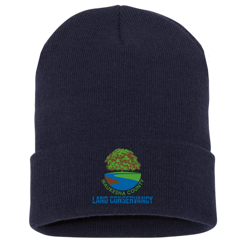 Yupoong Knit Hat with Cuff -- Navy