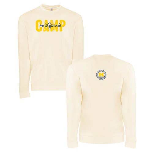Next Level Apparel Santa Barbara Pocket Sweatshirt -- Natural