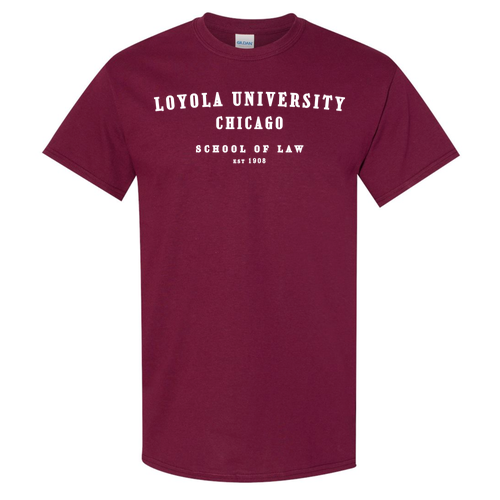 School Of Law Basic T-Shirt -- Maroon