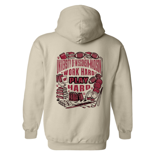 Gildan Heavy Blend Hooded Sweatshirt -- Sand