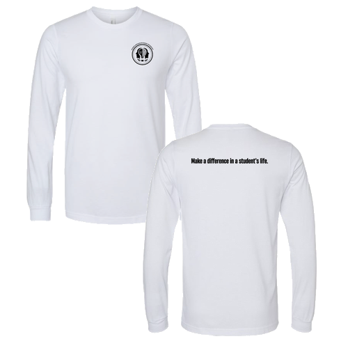 Bella+Canvas Unisex Heather Cvc Long Sleeve Tee- Heathers -- Solid White Blend