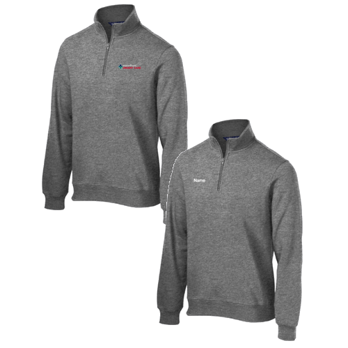 Sport Tek Quarter Zip Sweatshirt -- Vintage Heather
