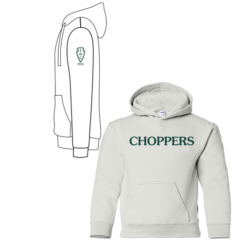 Gildan Heavy Blend Youth Hooded Sweatshirt -- White