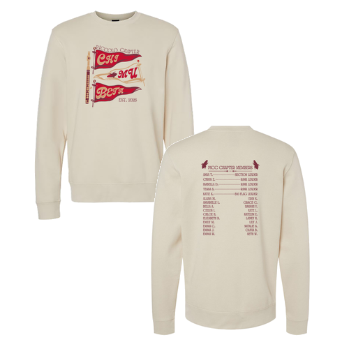 Pennant Flag Tee Crewneck Sweatshirt