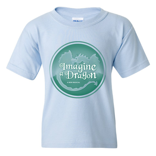 Imagine a Dragon Youth Cotton T-Shirt -- Light Blue