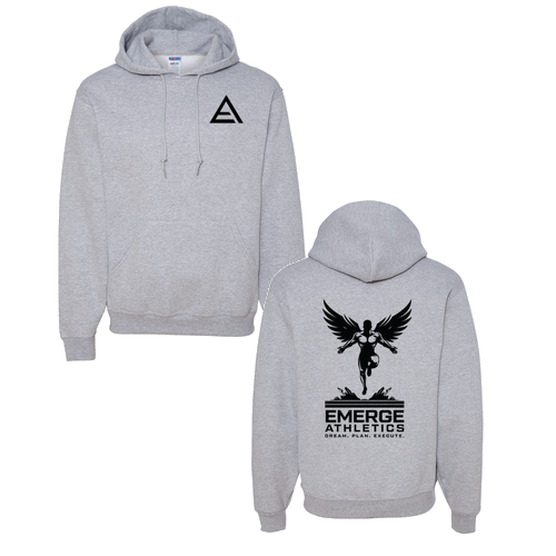 Jerzees 8 oz 50/50 Nublend Adult Hooded Sweatshirt -- Athletic Heather