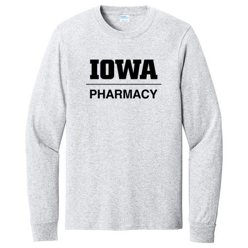 Port and Company Long Sleeve T Shirt -- Ash