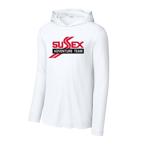 Sport-Tek Posi-UV Pro Long Sleeve Hoodie -- White